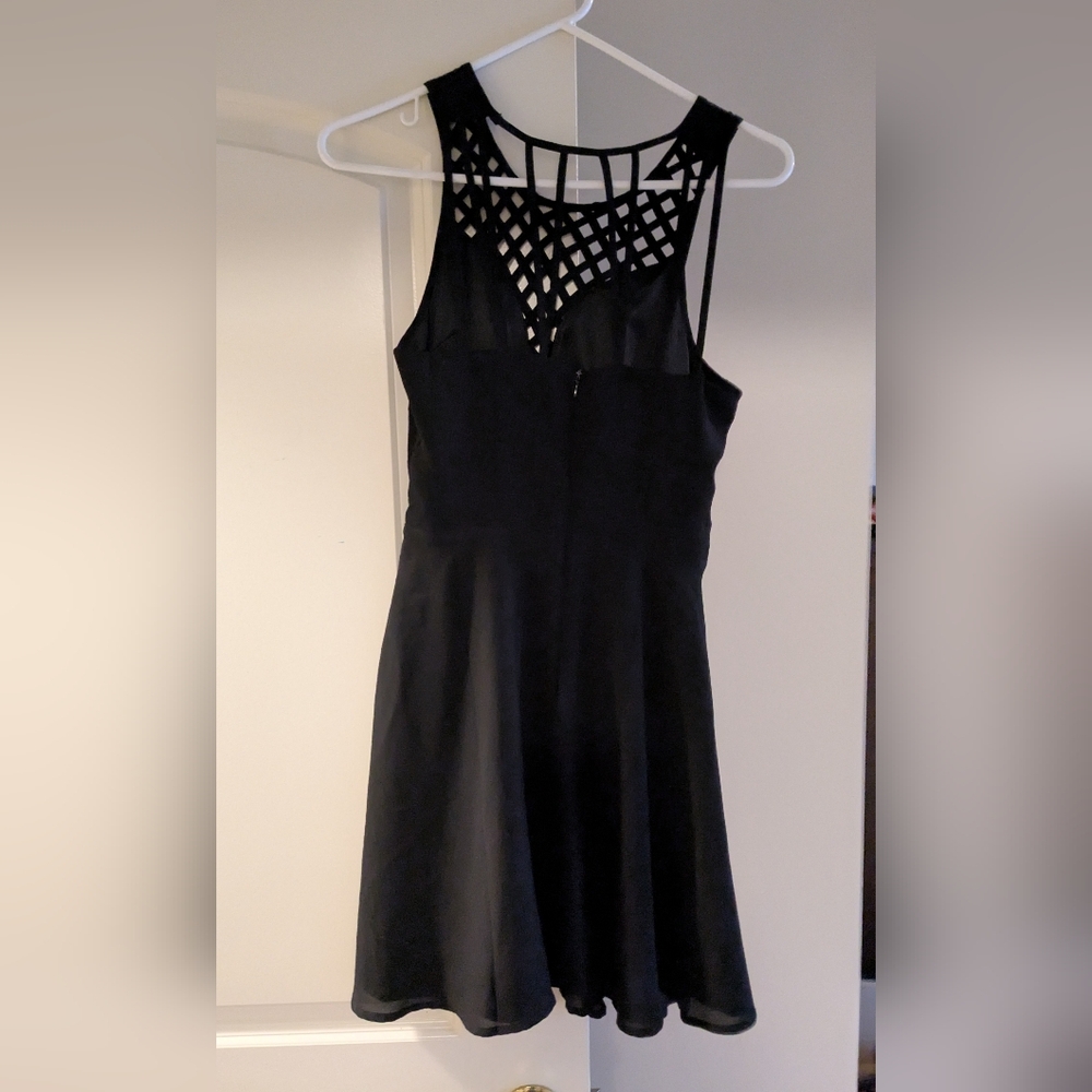Forever 21 Black Embellished Spaghetti Strap Sundress